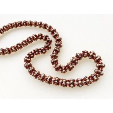 Beads Necklace Pattern DIY, Beaded Rope Tutorial, "Zaina" PDF Beading Project