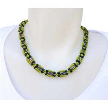 Beaded Rope Tutorial, Beading Pattern DIY, "Riva" PDF Necklace or Bracelet Pattern