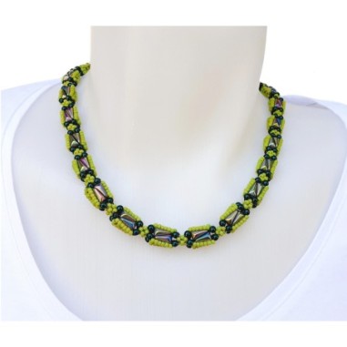 Beaded Rope Tutorial, Beading Pattern DIY, "Riva" PDF Necklace or Bracelet Pattern