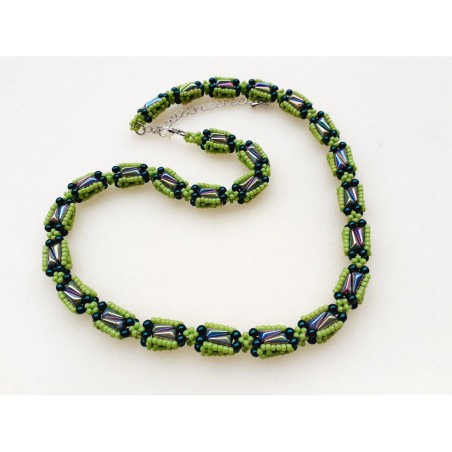 Beaded Rope Tutorial, Beading Pattern DIY, "Riva" PDF Necklace or Bracelet Pattern