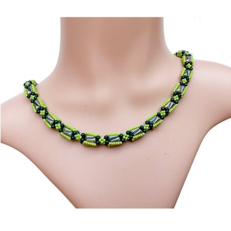 Beaded Rope Tutorial, Beading Pattern DIY, "Riva" PDF Necklace or Bracelet Pattern