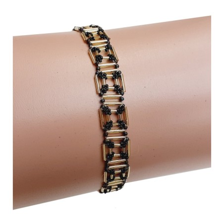 Beads Bracelet Tutorial, Beading Pattern DIY, "Becky" PDF Beadwork Instructions