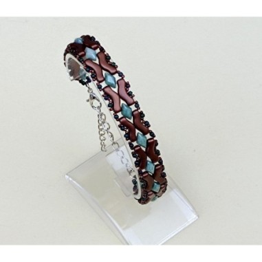 DIY Beaded Bracelet Pattern, Jewelry Design Guide, "Naomi" Beading Tutorial