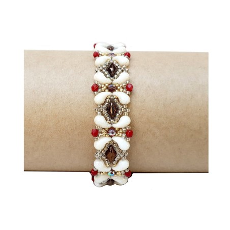 Bead Weaving Design, Beaded Bracelet Tutorial, "Dana" Beading Pattern