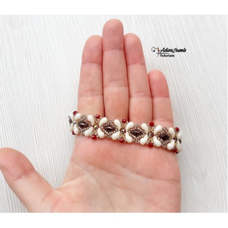 Bead Weaving Design, Beaded Bracelet Tutorial, "Dana" Beading Pattern