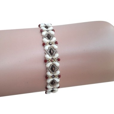 Bead Weaving Design, Beaded Bracelet Tutorial, "Dana" Beading Pattern