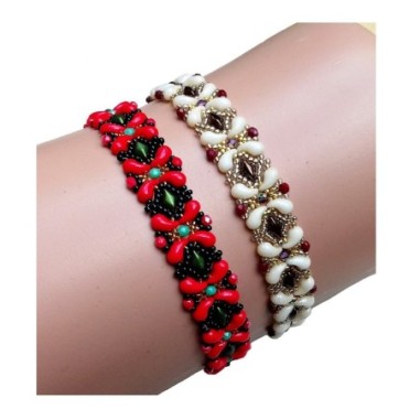 Bead Weaving Design, Beaded Bracelet Tutorial, "Dana" Beading Pattern