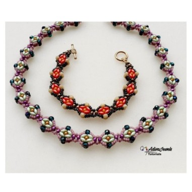 DIY Beaded Rope Pattern, Bead Weaving Tutorial, "Solara" Necklace or Bracelet PDF Instructions