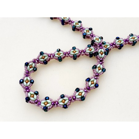 DIY Beaded Rope Pattern, Bead Weaving Tutorial, "Solara" Necklace or Bracelet PDF Instructions