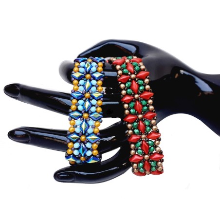 Bracelet Tutorial DIY,  Beaded Wrist Band, "Trudy" Beading Jewelry Pattern