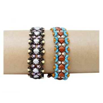 Beading Tutorial for Bracelet, Beaded Wrist Band, Jewelry Making Guide, "Silky" PDF Beadwork Pattern 2