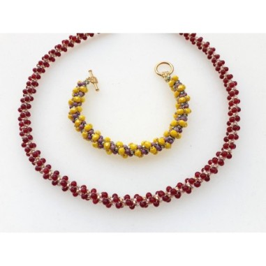 Beads Rope Pattern, DIY Beaded Jewelry, "Ivy" PDF Beading Tutorial