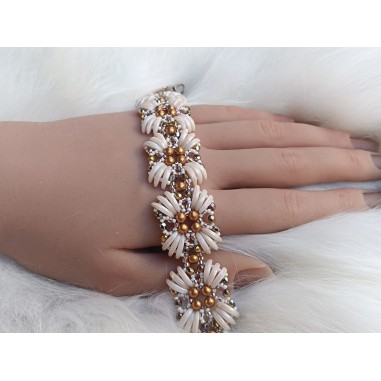 Beading Bracelet Tutorial, Step by Step Beadwork, "Zeta" PDF Bead Weaving Pattern