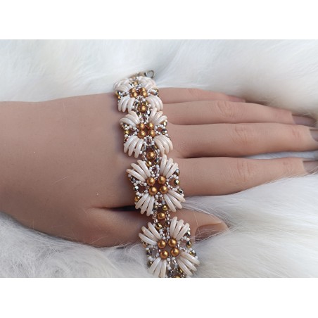 Beading Bracelet Tutorial, Step by Step Beadwork, "Zeta" PDF Bead Weaving Pattern