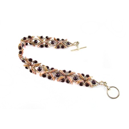 Beading Pattern for DIY Bracelet, Beaded Jewelry Step by Step, "Butterflies" PDF Beadwork Tutorial