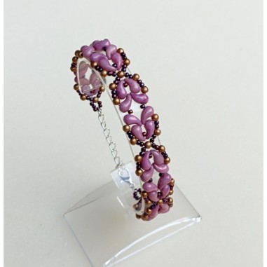 Beaded Bracelet Making Guide, Bead Weaving Tutorial, "Britta" PDF Beadwork Pattern