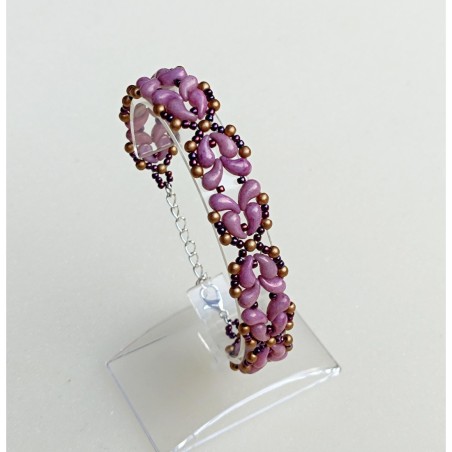 Beaded Bracelet Making Guide, Bead Weaving Tutorial, "Britta" PDF Beadwork Pattern