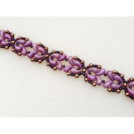 Beaded Bracelet Making Guide, Bead Weaving Tutorial, "Britta" PDF Beadwork Pattern