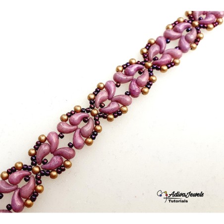 Beaded Bracelet Making Guide, Bead Weaving Tutorial, "Britta" PDF Beadwork Pattern