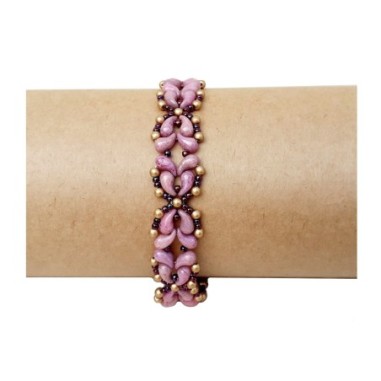 Beaded Bracelet Making Guide, Bead Weaving Tutorial, "Britta" PDF Beadwork Pattern