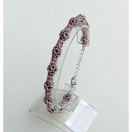 Beaded Rope DIY with Seed Beads and Crystals, Beading Jewelry Design, "Ari" PDF Beadwork Pattern