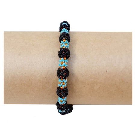 Beaded Rope DIY with Seed Beads and Crystals, Beading Jewelry Design, "Ari" PDF Beadwork Pattern