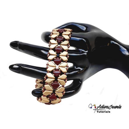 Jewelry Making PDF, Beaded Bracelet DIY, "Romy" Beadwork Tutorial