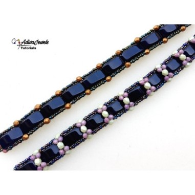 Tutorial for Sturdy Reversible Beaded Bracelet, DIY Bracelet Pattern with Carrier Beads, "Bonnie" PDF Beading Tutorial