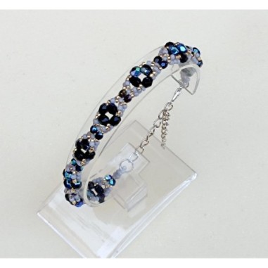 Beaded Bracelet Design with Two Variations, Jewelry Making Pattern, "Adele" PDF Bracelet Tutorial