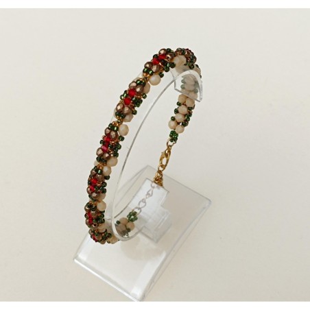 Beading Tutorial for Crystals and Seed Beads Bracelet, DIY Beaded Jewelry, "Arina" PDF Beadwork Pattern