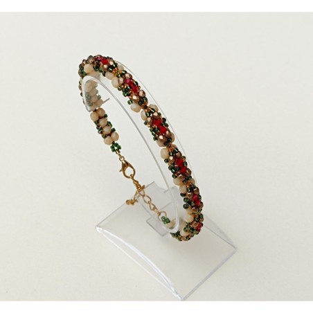 Beading Tutorial for Crystals and Seed Beads Bracelet, DIY Beaded Jewelry, "Arina" PDF Beadwork Pattern