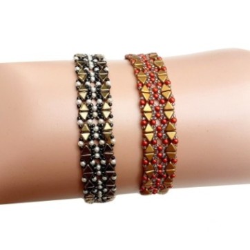 Step-by-step Beading Pattern for Beads Bracelet, Beadwork Project, "Odette" PDF Jewelry Pattern 2