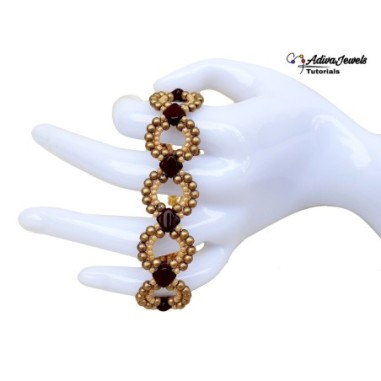 Pearls Bracelet Making Tutorial, Beadwork Instructions, "Buttons" PDF Beading Tutorial