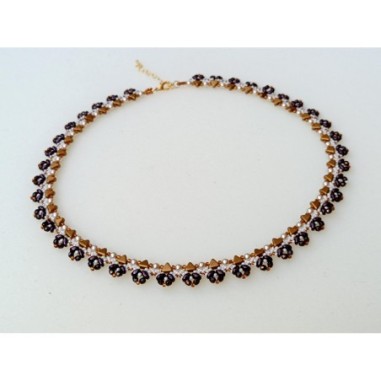 Beading Pattern for DIY Necklace, Beaded Jewelry Design, "Delicacy" PDF Beadwork Tutorial