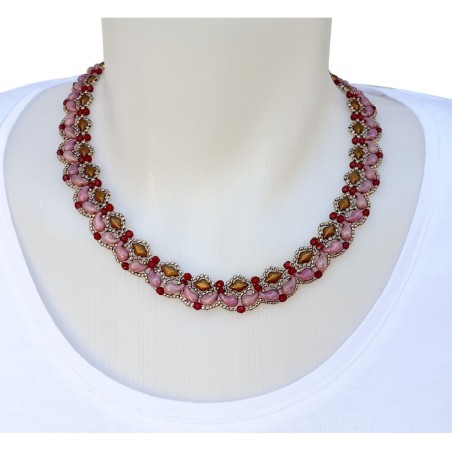 Bead Woven Necklace Pattern DIY, Jewelry Making Guide, "Victoria" PDF Beading Tutorial