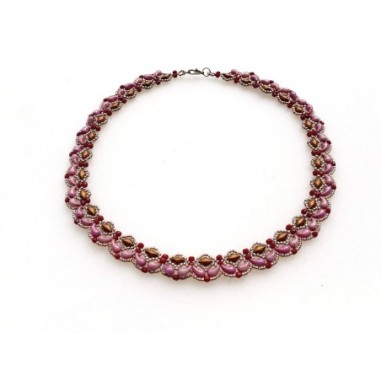 Bead Woven Necklace Pattern DIY, Jewelry Making Guide, "Victoria" PDF Beading Tutorial