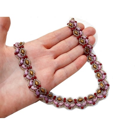 Bead Woven Necklace Pattern DIY, Jewelry Making Guide, "Victoria" PDF Beading Tutorial